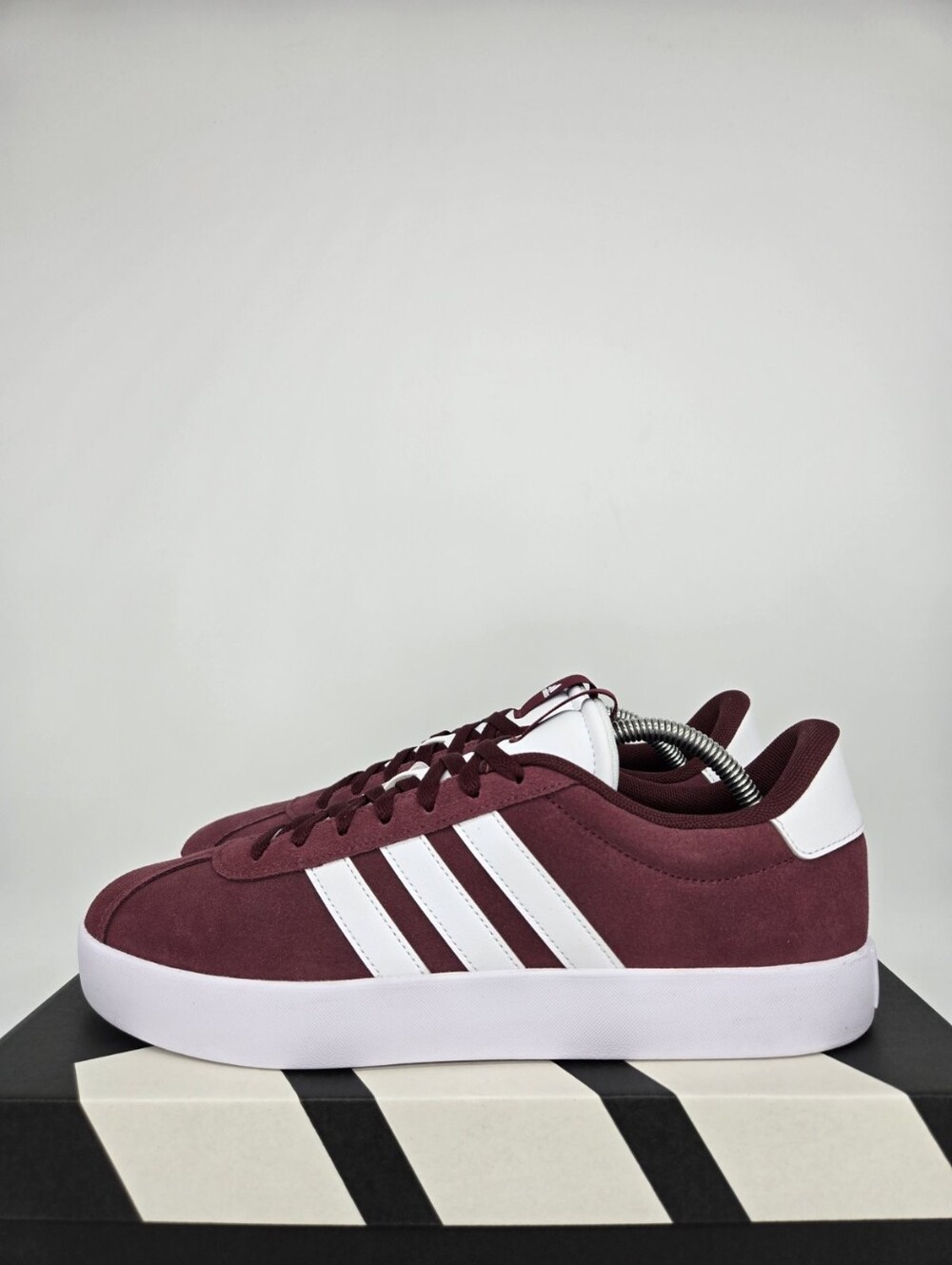 adidas Men's VL Court 3.0 IF4457 Shadow Red Cloud White Shoes Size 9.5